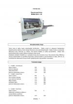 Schaafmachine – vierzijdige - schaaf SICAR PRIMA 220 4 |  Timmermanstechniek | Houtbewerkingsmachines | CENTROGLOB, s.r.o.