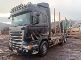 Houtsleepwagen Scania R450 |  Vervoer- en manipulatietechniek | Houtbewerkingsmachines | Tartak Drewbud